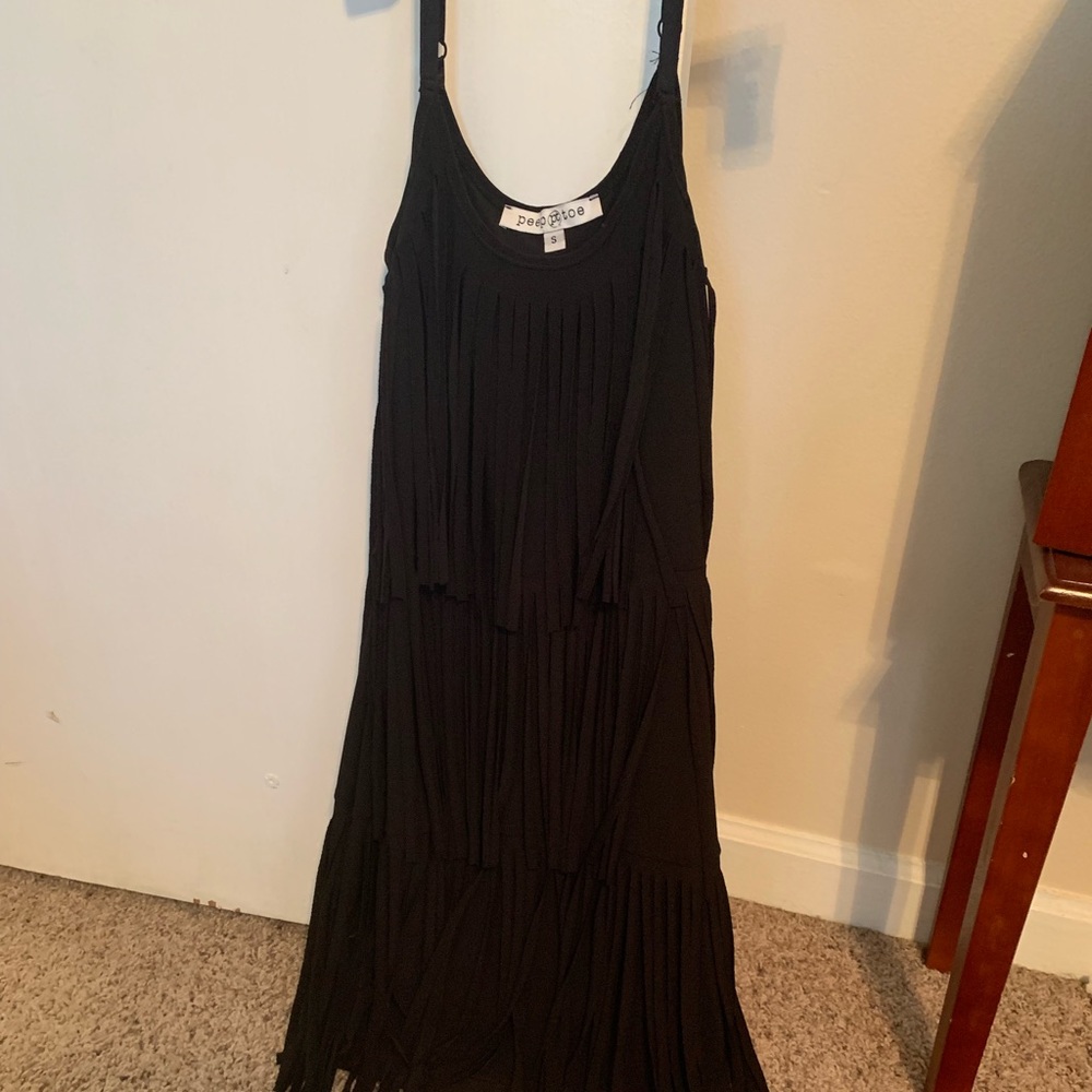 Tight fitted fringe dress